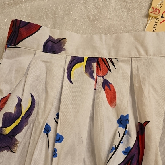 Grace Karin White A-Line Skirt with Floral Print - Picture 10 of 14